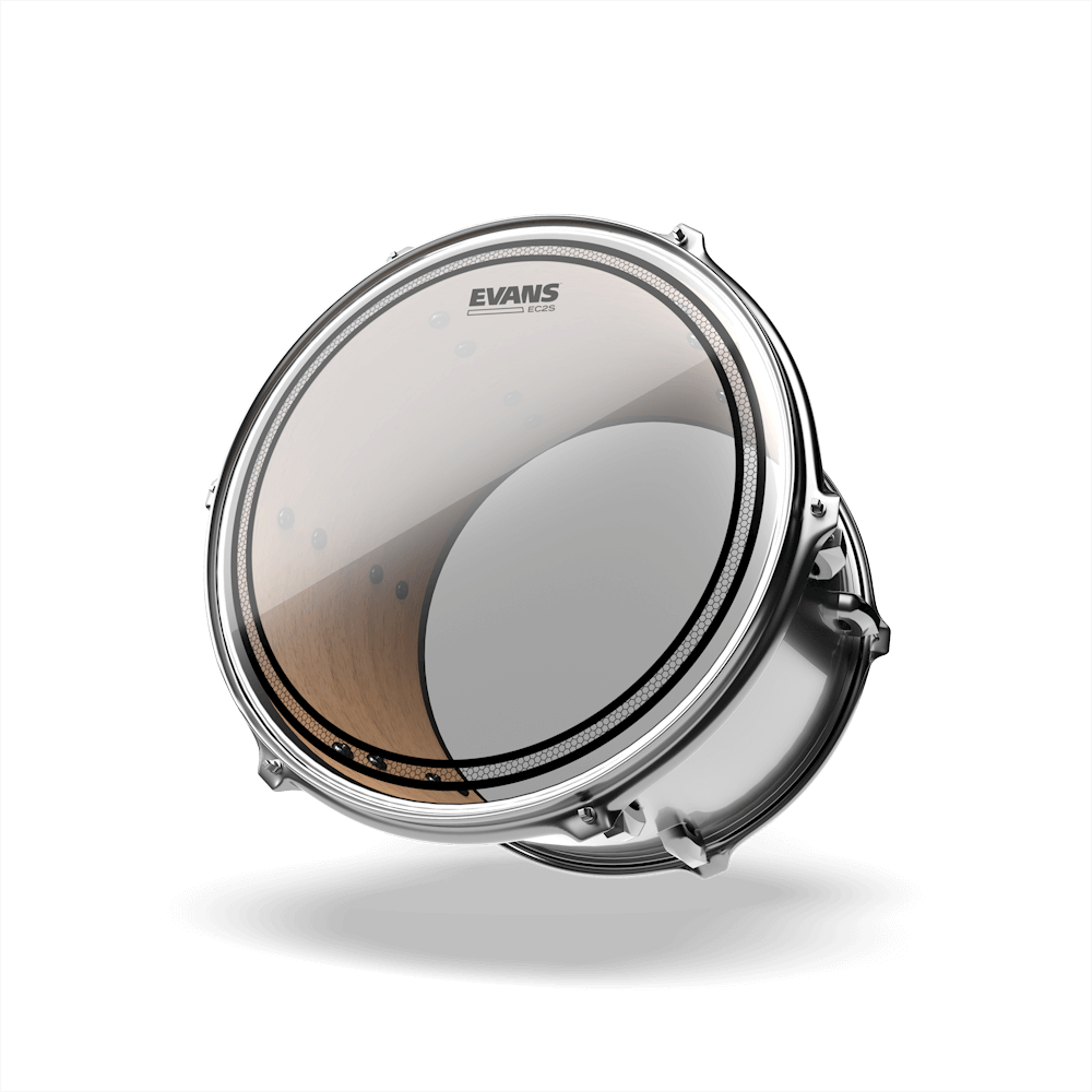 Evans EC2S Clear Tom Drumhead Clear Rock Tom Pack (10", 12", 16")